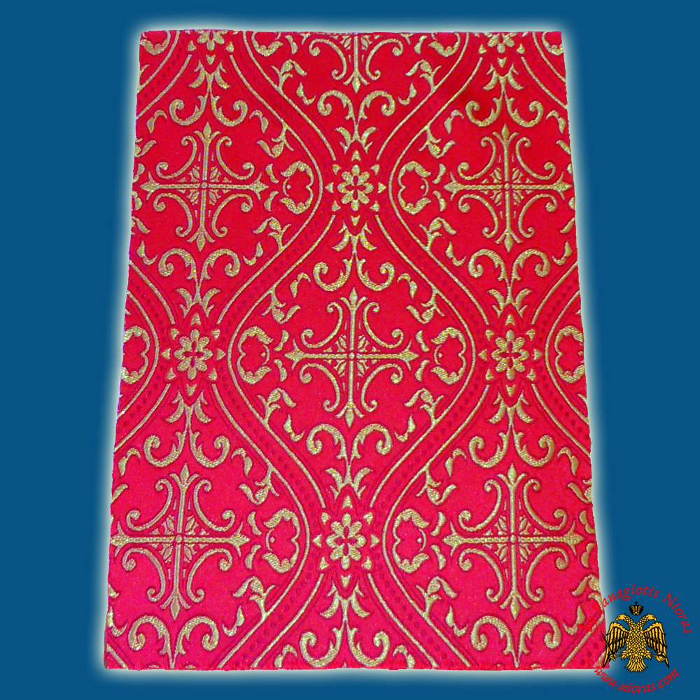 Orthodox Clerics Vestment Red Fabric With Shaped Cross No.6625